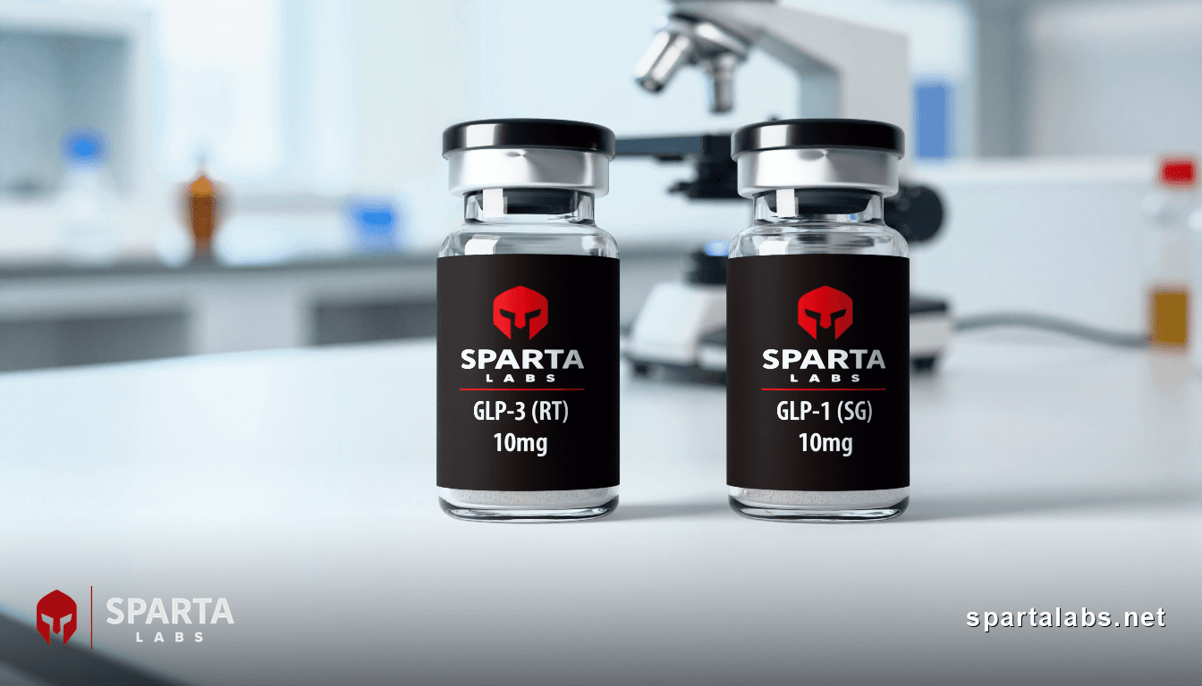 Buy GLP-1, GLP-2, and GLP-3 (RT) research peptide: GLP-1, GLP-2, and GLP-3 (RT): A Structural Comparison of Incretin Research Peptides | Sparta Labs Research Library