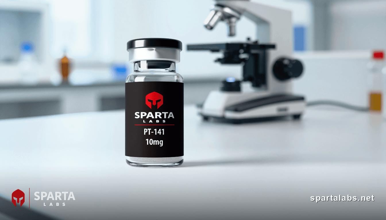 Buy PT-141 (Bremelanotide) research peptide: PT-141 (Bremelanotide): A Research Overview | Sparta Labs Research Library