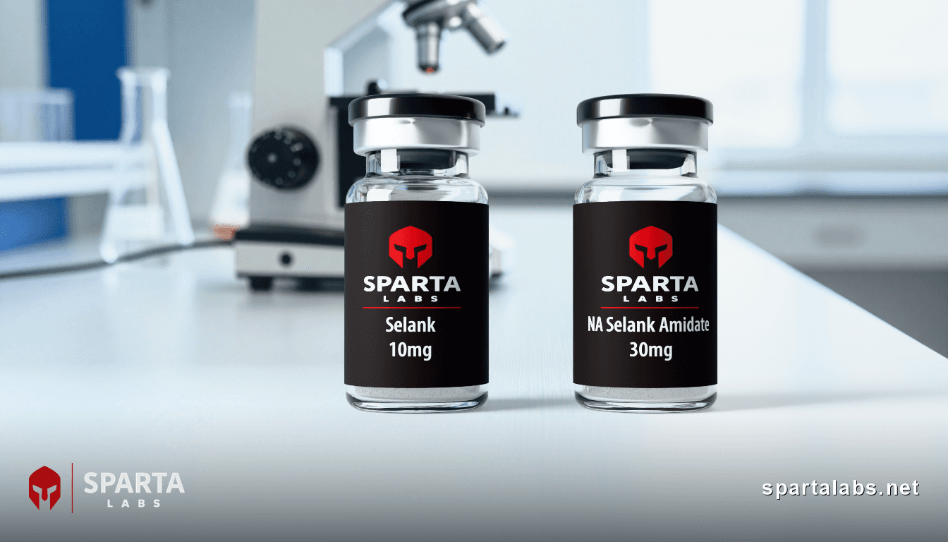 Buy Selank vs N-Acetyl Selank Amidate research peptide: Selank vs N-Acetyl Selank Amidate: A Structural and Regulatory Comparison | Sparta Labs Research Library