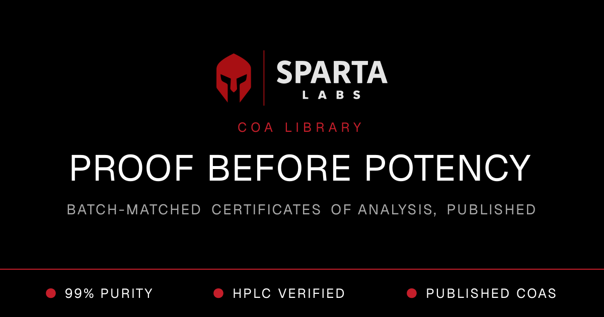 Third-Party Peptide COAs & Purity Lab Results — Sparta Labs